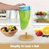 Bamboo Pappershanddukshållare med Naturlig Finish – Stilig och Praktisk för Bänkskivan Carvallo