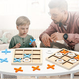 Trä Tic Tac Toe Barn Pusselspel Carvallo
