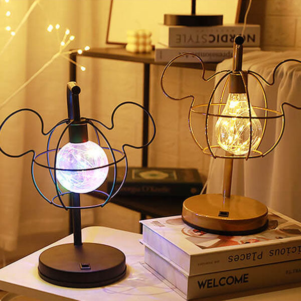 WhimsiMouse Wire Cage LED-lampa – Lekfull Charm, Vintage Glow MILA Sverige