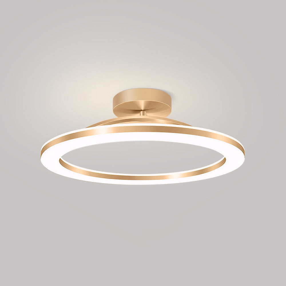 Modern Iron Hallway LED Ceiling Light | 7.87–19.68 in Diameter | Gold Finish Minimalist | Fixture | Brick by Brick Carvallo