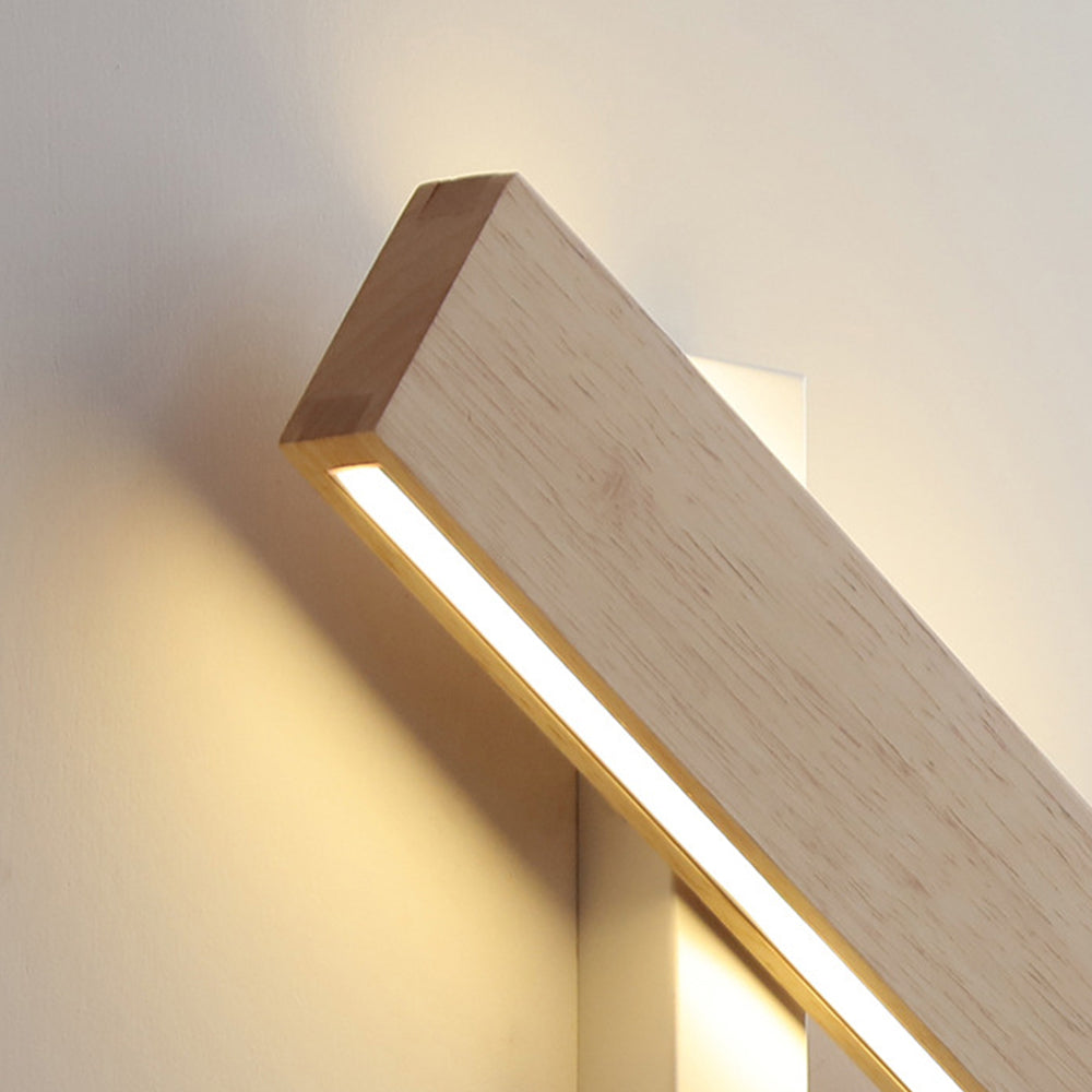 Vägglampa med roterbar trä-LED-design Carvallo