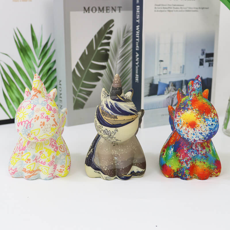 UnicornGlow | Handmålad 3D-tryckt LED-nattlampa MILA Sverige