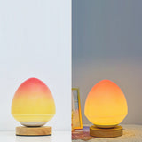 Modern Peach Glass LED-lampa – USB-uppladdningsbar MILA Sverige