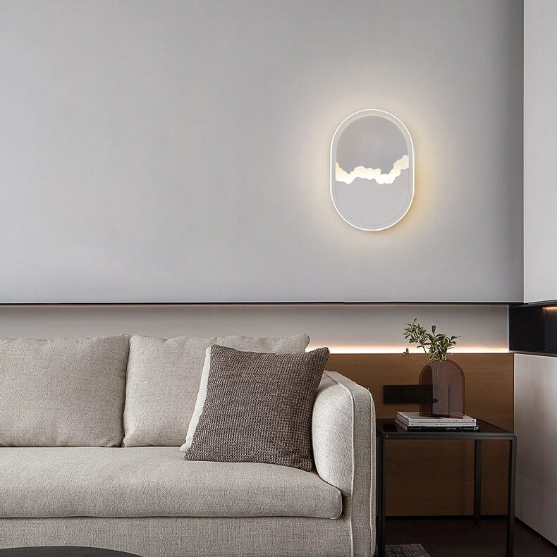 WaveGlow - Ovalt LED-vägglampa med vågdesign Carvallo