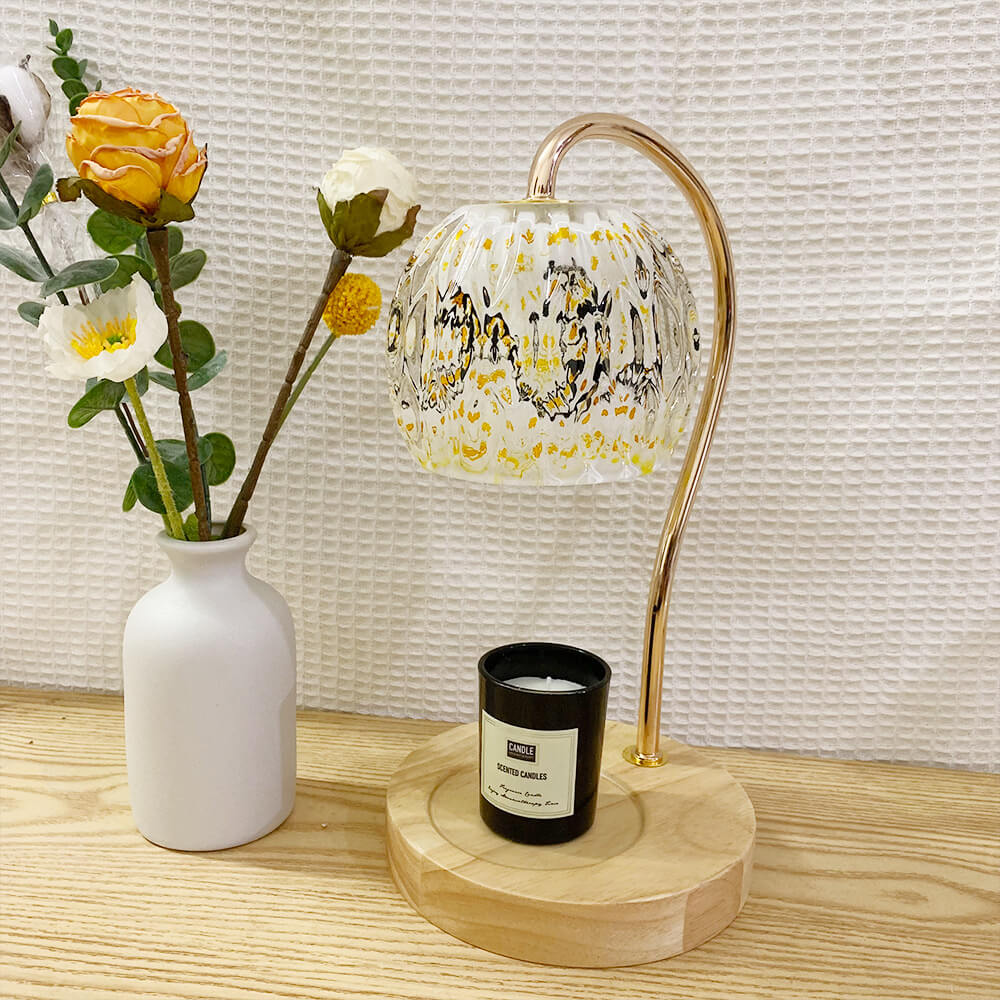 Japanskinspirerad sfärisk glaslampa MILA Sverige