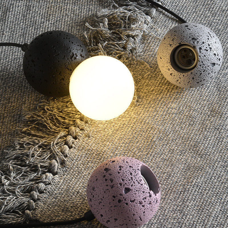 Enkel LED Scandinavian Contemporary Orb Terrazzo Pendellampa MILA Sverige