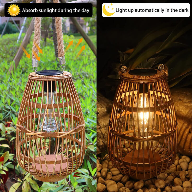 Vattentät Solar LED Rotting golvlampa MILA Sverige