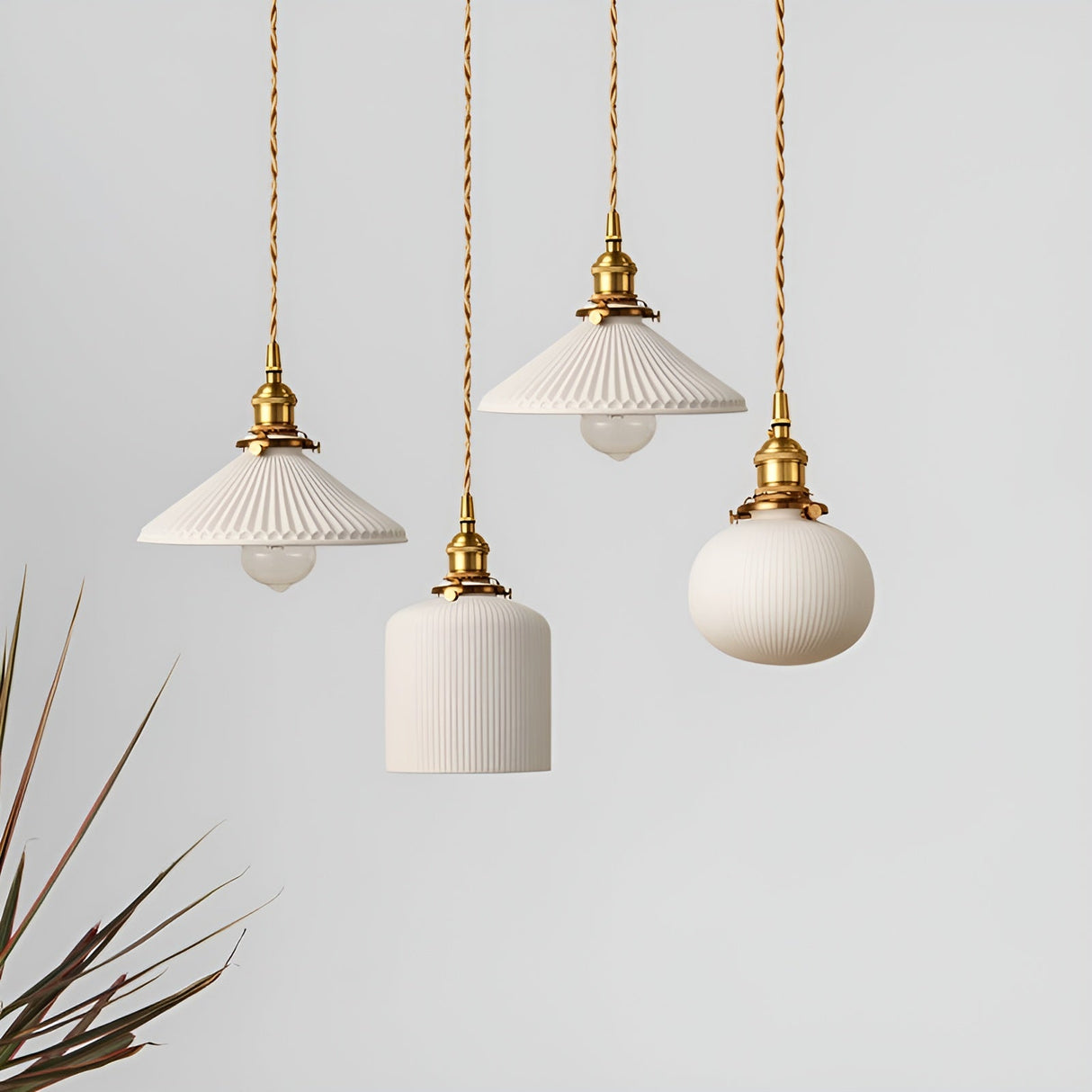 AmberZen Light – Vintage Keramik Glas Hänglampa Carvallo