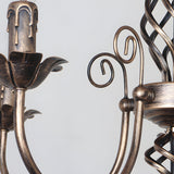 Vintage Bronze Chandlier | 4/6/8 Ljus Matsal Takarmatur i Järn | Brick by Brick Carvallo