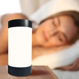 Elegant cylindrisk LED-bordslampa – USB-driven aluminium- och akryldesign MILA Sverige