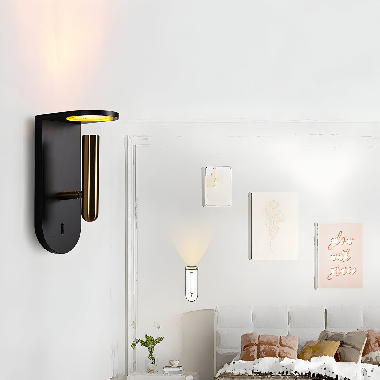 Skandilight – Kreativ Flamma Vägglampa Nordisk Stil Carvallo