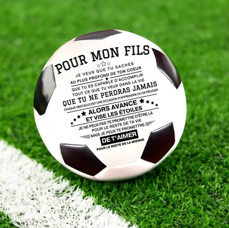 Fotbollsgåva med motiverande meddelande för barn Carvallo