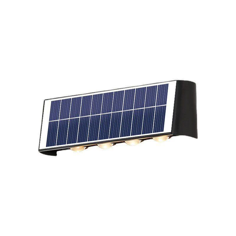 Carvallo Modern Solar-LED-Wall Light for Outdoor | Rectangular Design | IP56 Waterproof | Various Sizes & Light Intensities Carvallo