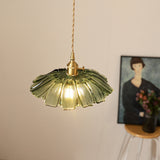 Vintage Floral Glass Pendant Light | Retro Elegance | Warm Glow | Justerbar Hängande | Brick by Brick Carvallo