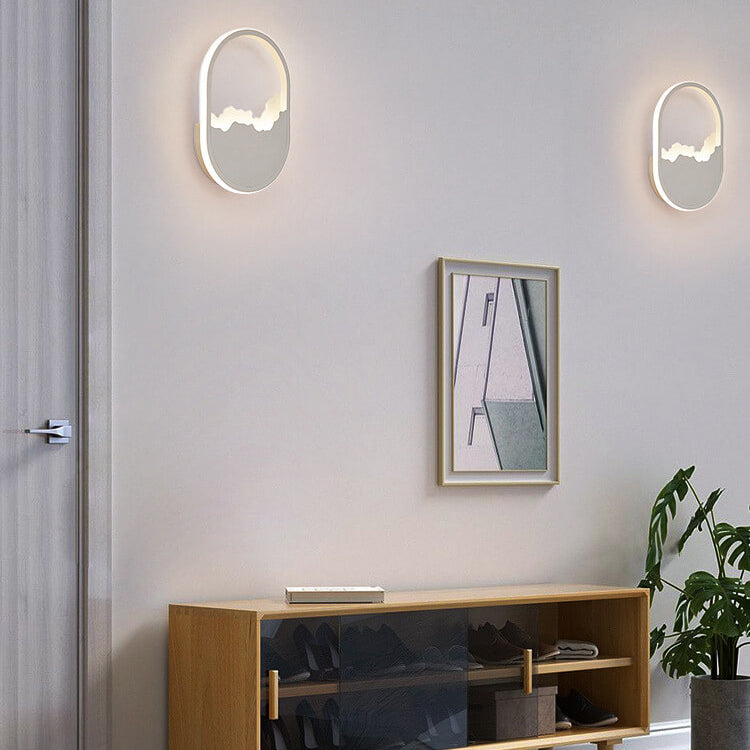 WaveGlow - Ovalt LED-vägglampa med vågdesign Carvallo
