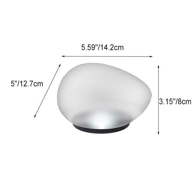 Rayvia Solar Pebble LED Landskapsljus - Modern Utomhus Solar Trädgårdsbelysning Carvallo