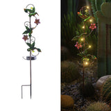 SkyGlow – Solcelldriven trädgårdslampa med konstnärlig metalldesign för utomhusstämning Carvallo