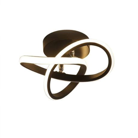 Metall Vit LED Taklampa | Järn & Akryl | 9,5"–9,8"x4,72"-7,87" | Modern Minimalist Belysning | Brick by Brick Carvallo