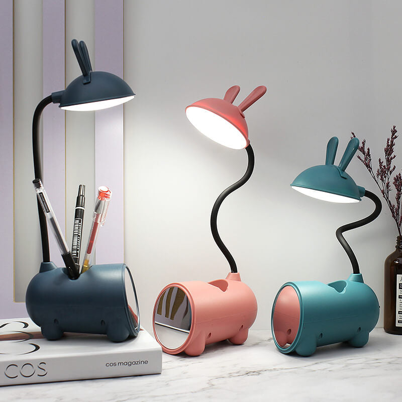 Cartoon Creative Rabbit LED Touch USB-pennhållare skrivbordslampa MILA Sverige