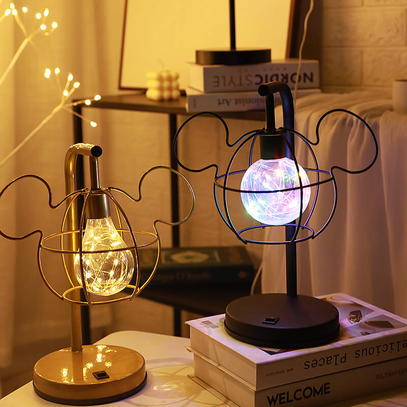 WhimsiMouse Wire Cage LED-lampa – Lekfull Charm, Vintage Glow MILA Sverige