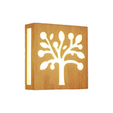 LumoWood Light - Modern LED-vägglampa i massivt trä Carvallo