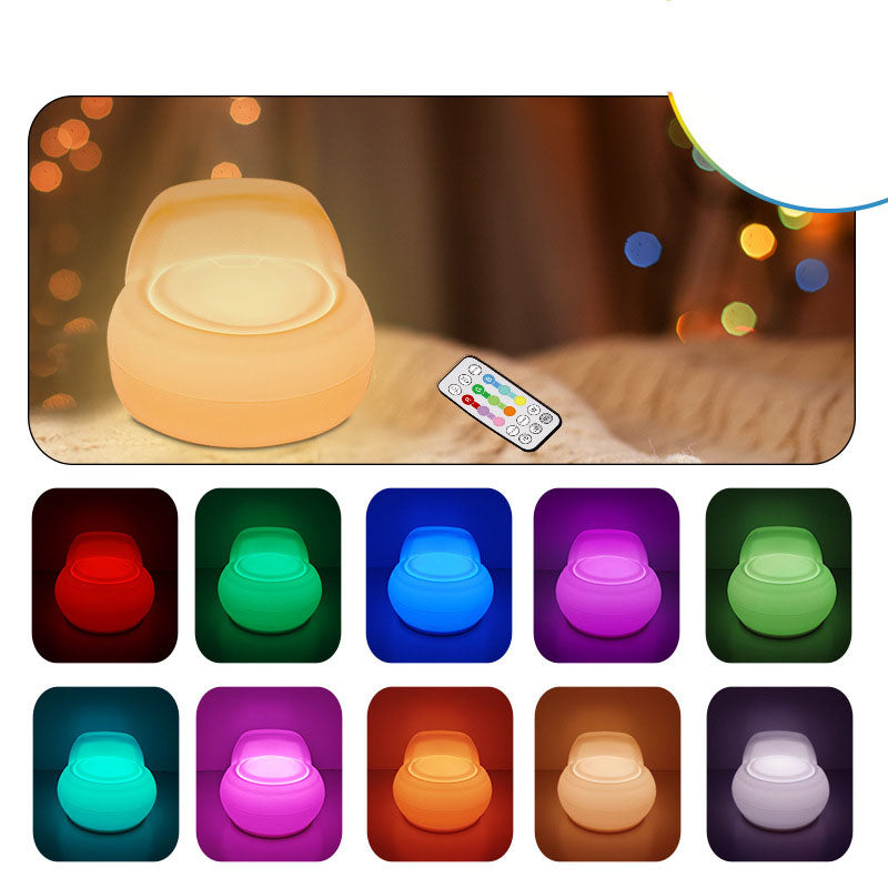 Uppladdningsbar LED-nattlampa – mjuk silikon Touch-lampa MILA Sverige