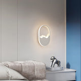 WaveGlow - Ovalt LED-vägglampa med vågdesign Carvallo
