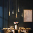 Modern skandinavisk LED-lampa i vattendroppsglas MILA Sverige