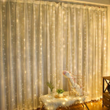 Fairy Curtain Lights USB Fjärrkontroll Varm Vit Carvallo