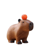 Bedårande Capybara och Apelsiner Trädekoration för Heminredning Carvallo