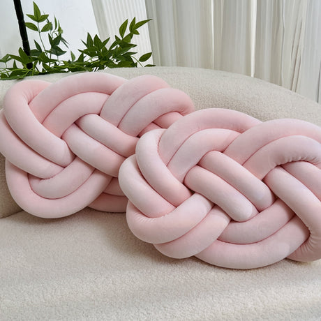 2 Stycken Knop Ball Kuddar - Mjuka Plysch Kuddar, Dekorativa Kuddar för Säng, Soffa och Vardagsrum Carvallo