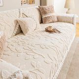 Branch Jacquard Elegant Decorative Plush Non-Slip Sofföverdrag Carvallo