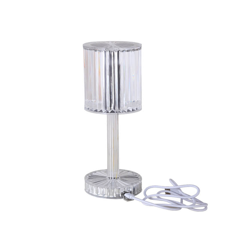 Elegant LED-bordslampa i diamantskuren akryl – Ambient Mood Lighting MILA Sverige
