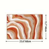 Geometrisk Badmatta – Absorberande och Mjuk med Icke-Halkande Baksida Carvallo