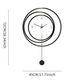 QuietTick - Minimalist round wall clock with clear numbers and silent movement Carvallo