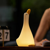 DreamDuck - Silikon Nattlampa med USB Uppladdningsbar Touchsensor och 3 Ljusstyrkor Carvallo