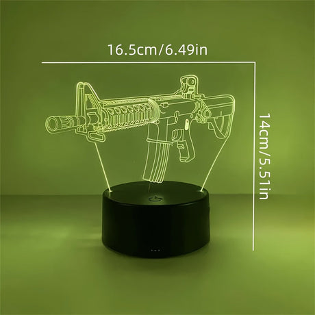 GeoLicht - 3D Geometrisk LED Skrivbordslampa med Touch-kontroll Carvallo