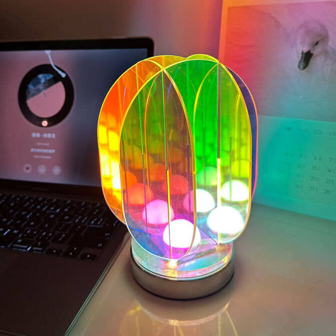 Modern geometrisk akryl LED-lampa – bländande ljus för konstnärlig inredning MILA Sverige