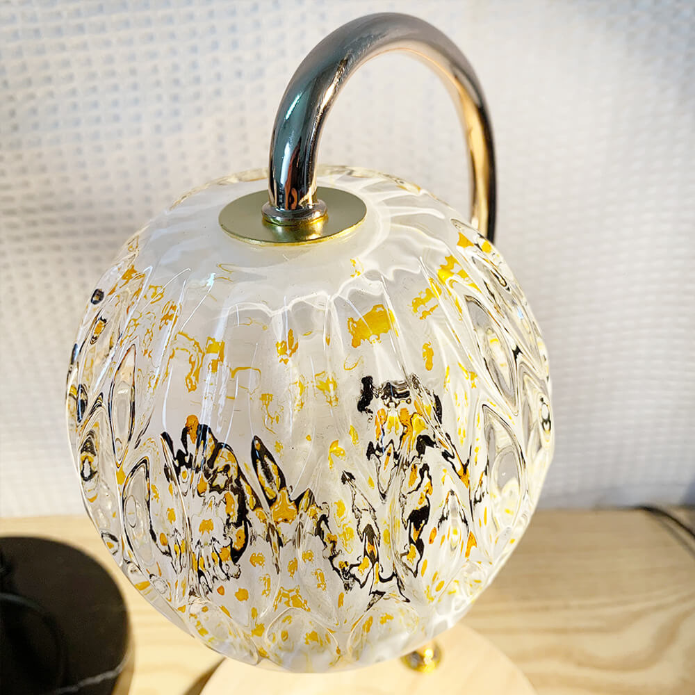 Japanskinspirerad sfärisk glaslampa MILA Sverige