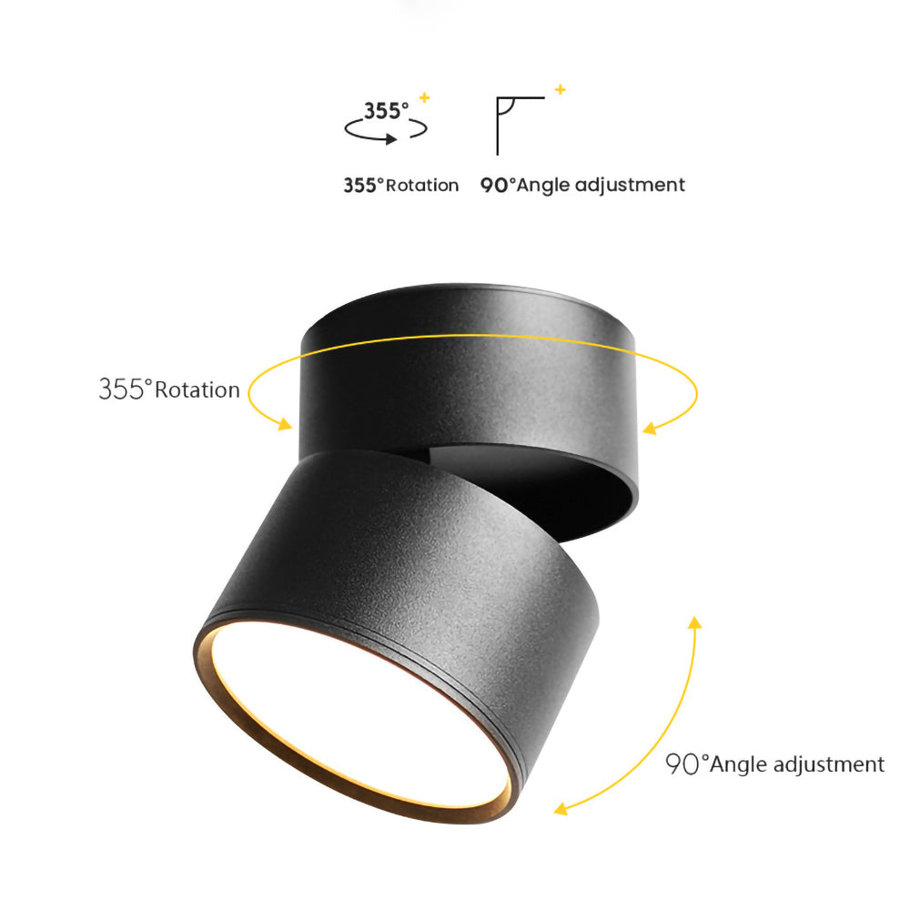 LED Taklampa med Justerbar Spotlighthuvud Carvallo