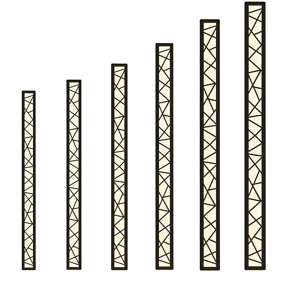 Utomhus Vattentät Vägglampa | 15.7–59 x 3.1 in | LED IP65 Lång Järn & Akryl Exteriör Armatur | Brick by Brick Carvallo
