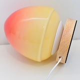 Modern Peach Glass LED-lampa – USB-uppladdningsbar MILA Sverige
