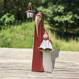 Carvallo - Stilig Soldrevet Snömannslampa Med LED Glödljus Carvallo