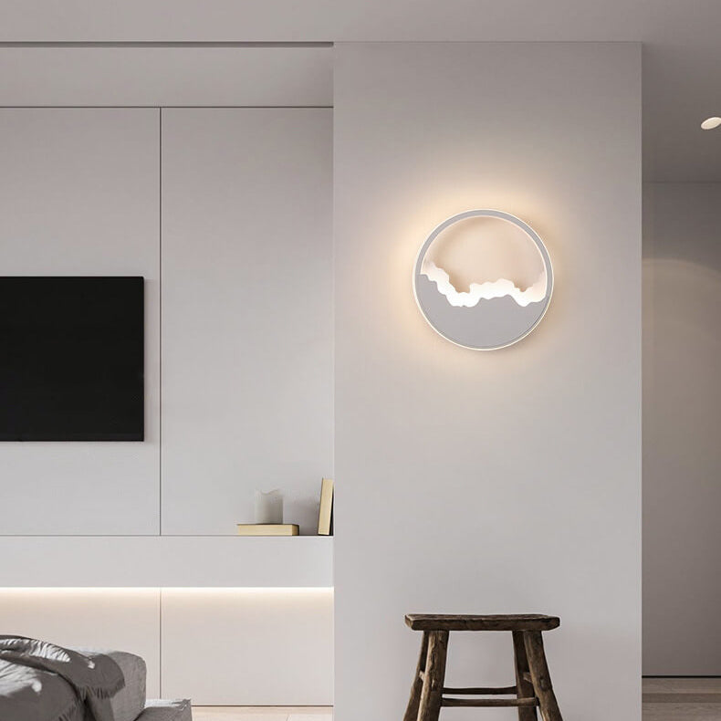 WaveGlow - Ovalt LED-vägglampa med vågdesign Carvallo