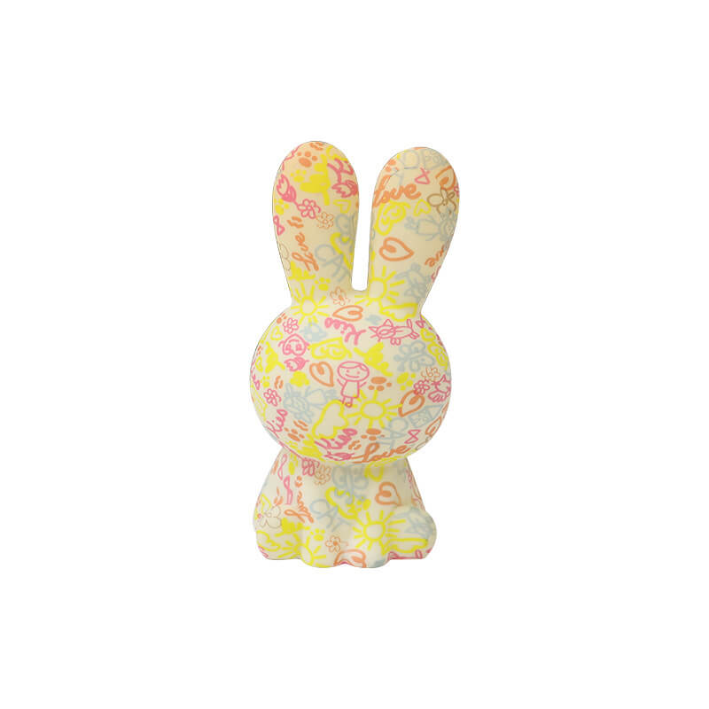 RainbowBunny | Kreativ 3D-skriven LED-nattlampa med handmålad design MILA Sverige