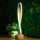 Japanskinspirerad LED-bordslampa – Elliptisk spiraldesign MILA Sverige