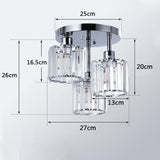 Elegant Modern Crystal Semi-Flush Taklampor Carvallo