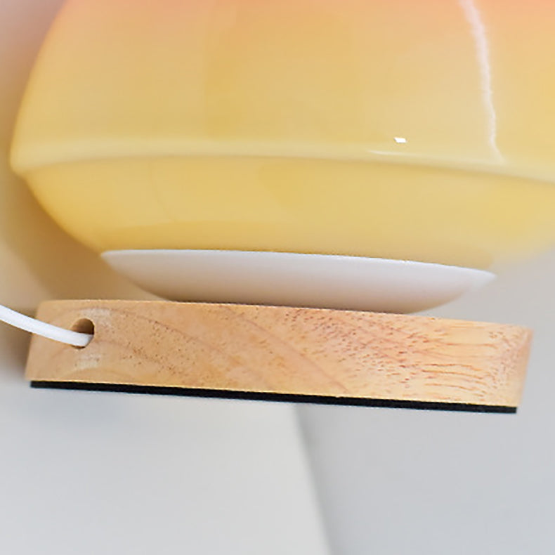 Modern Peach Glass LED-lampa – USB-uppladdningsbar MILA Sverige