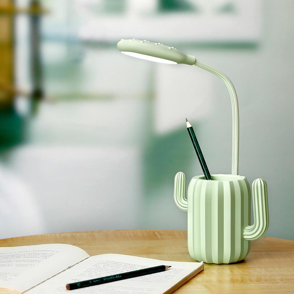 Vikbar Cactus LED-bordslampa - ögonvänlig ljus med kreativ design MILA Sverige