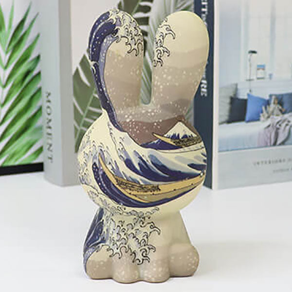 RainbowBunny | Kreativ 3D-skriven LED-nattlampa med handmålad design MILA Sverige